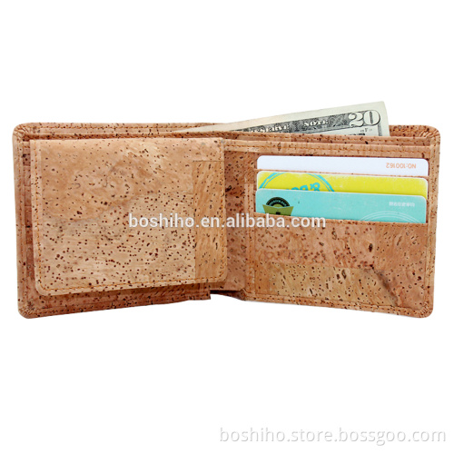 BOSHIHO Eco Friendly Product Christmas Gift Bifold Vegan Wallet